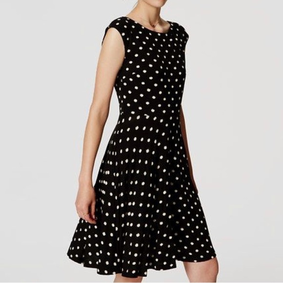 LOFT Dresses & Skirts - ❤️ LOWEST!! Loft Polka Dot Tie Back Dress